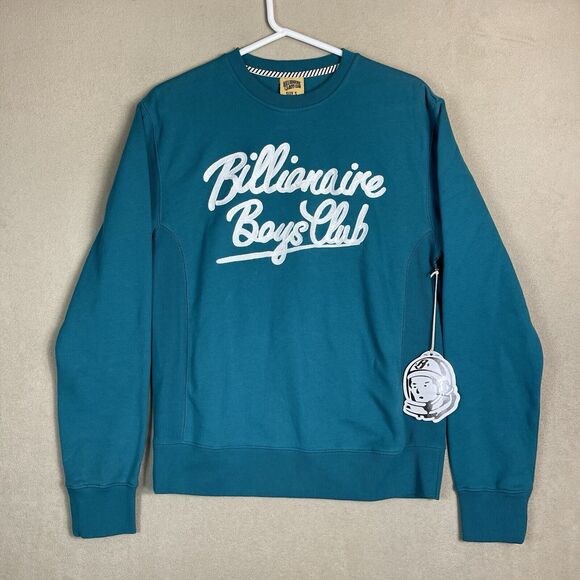 Billionaire Boys Club Sweater Mens Small Blue Pullover Preppy Adult NWT - Picture 1 of 9
